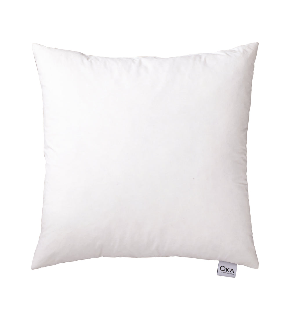 Duck Feather-Filled Cushion Pad 58x58cm - White
