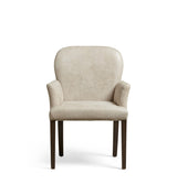 Stafford Leather Dining Chair with Arms - China Clay