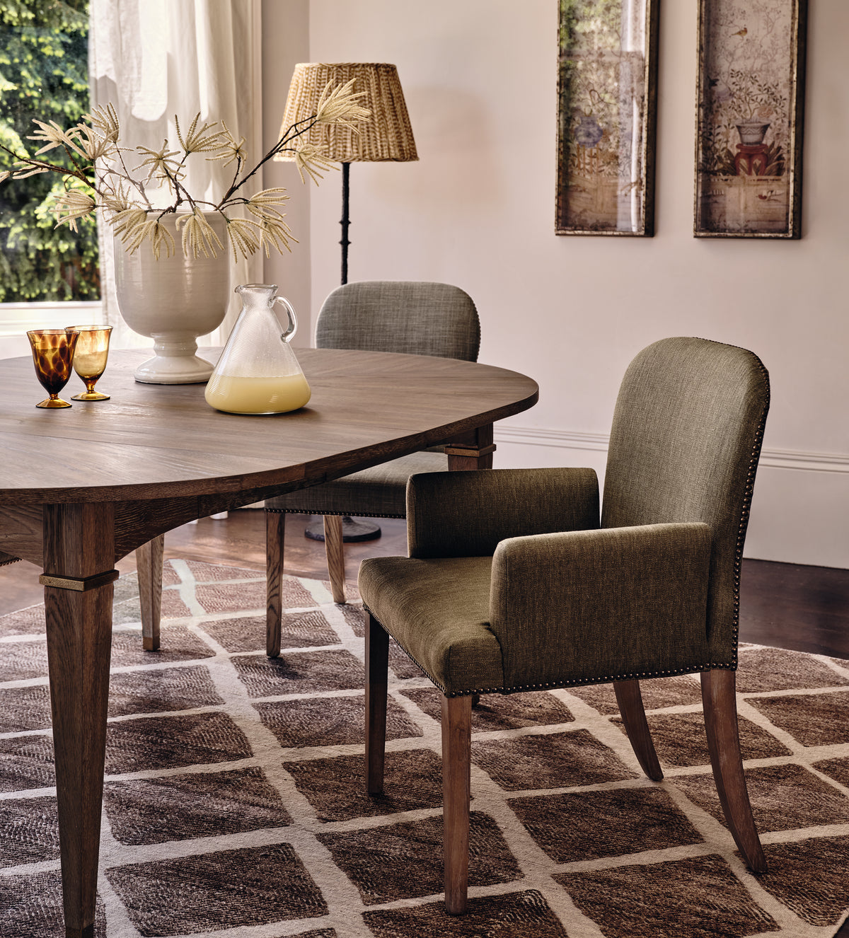 Stafford Dining Chair With Arms - Made-to-Order – OKA