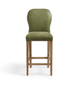 Stafford Leather Bar Stool - Spruce