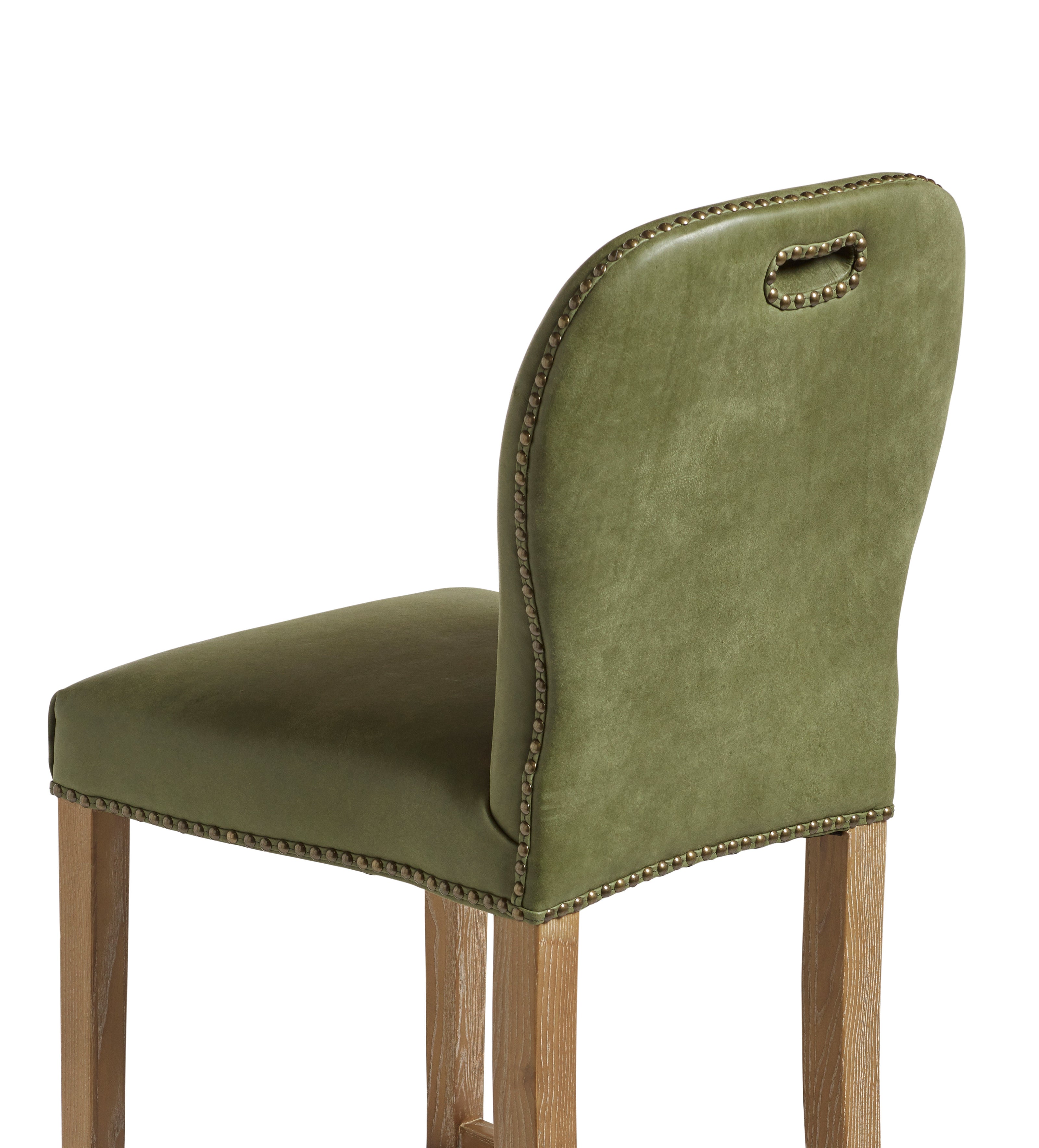 Stafford Leather Bar Stool - Spruce