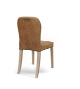 Stafford Leather Dining Chair - Aged Tobacco - Set of Four