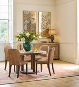 Stafford Leather Dining Chair - Aged Tobacco - Set of Four