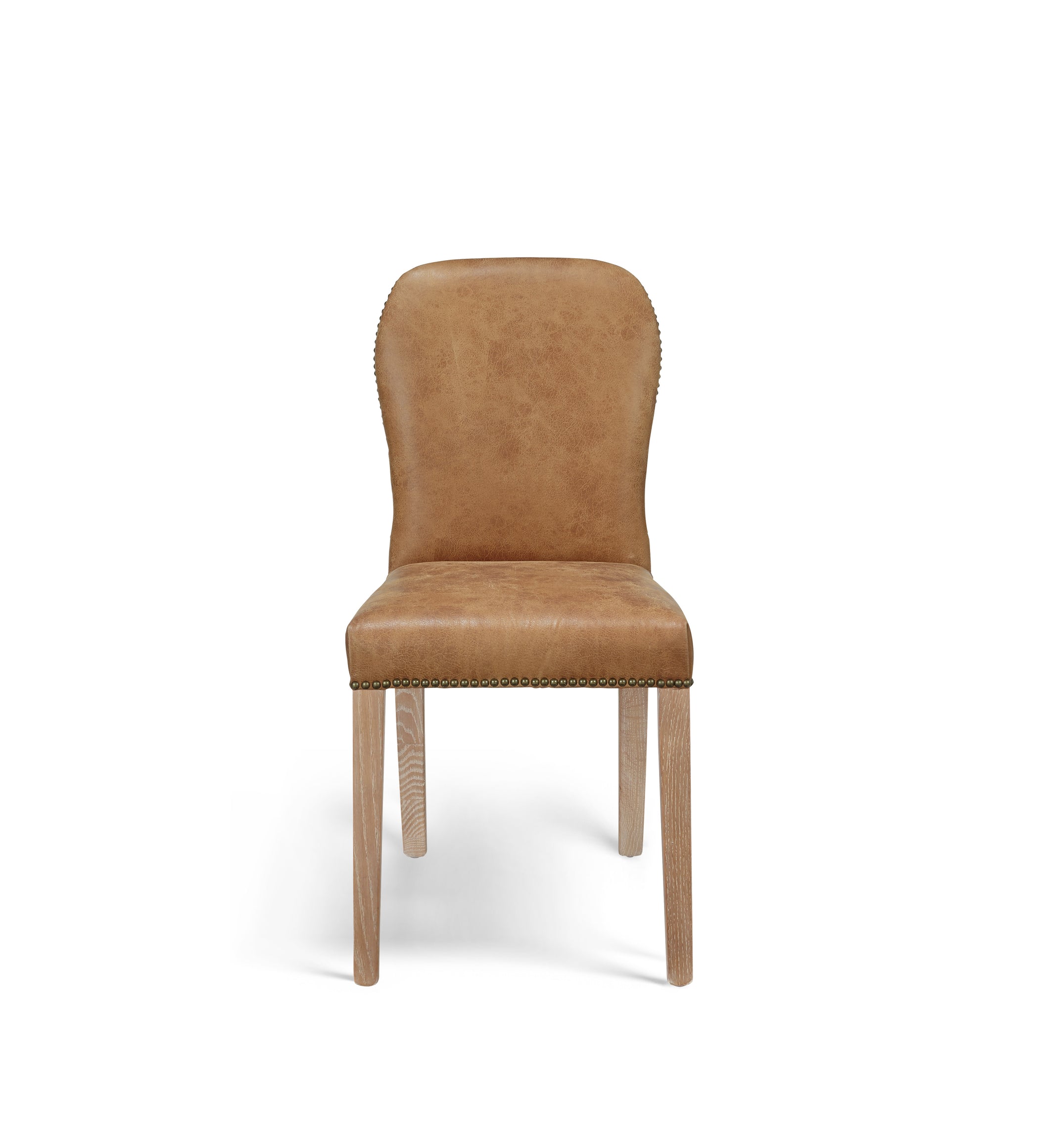 Stafford Leather Dining Chair - Aged Tobacco