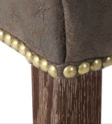 Stafford Leather Dining Chair - Aged Truffle - Set of Four