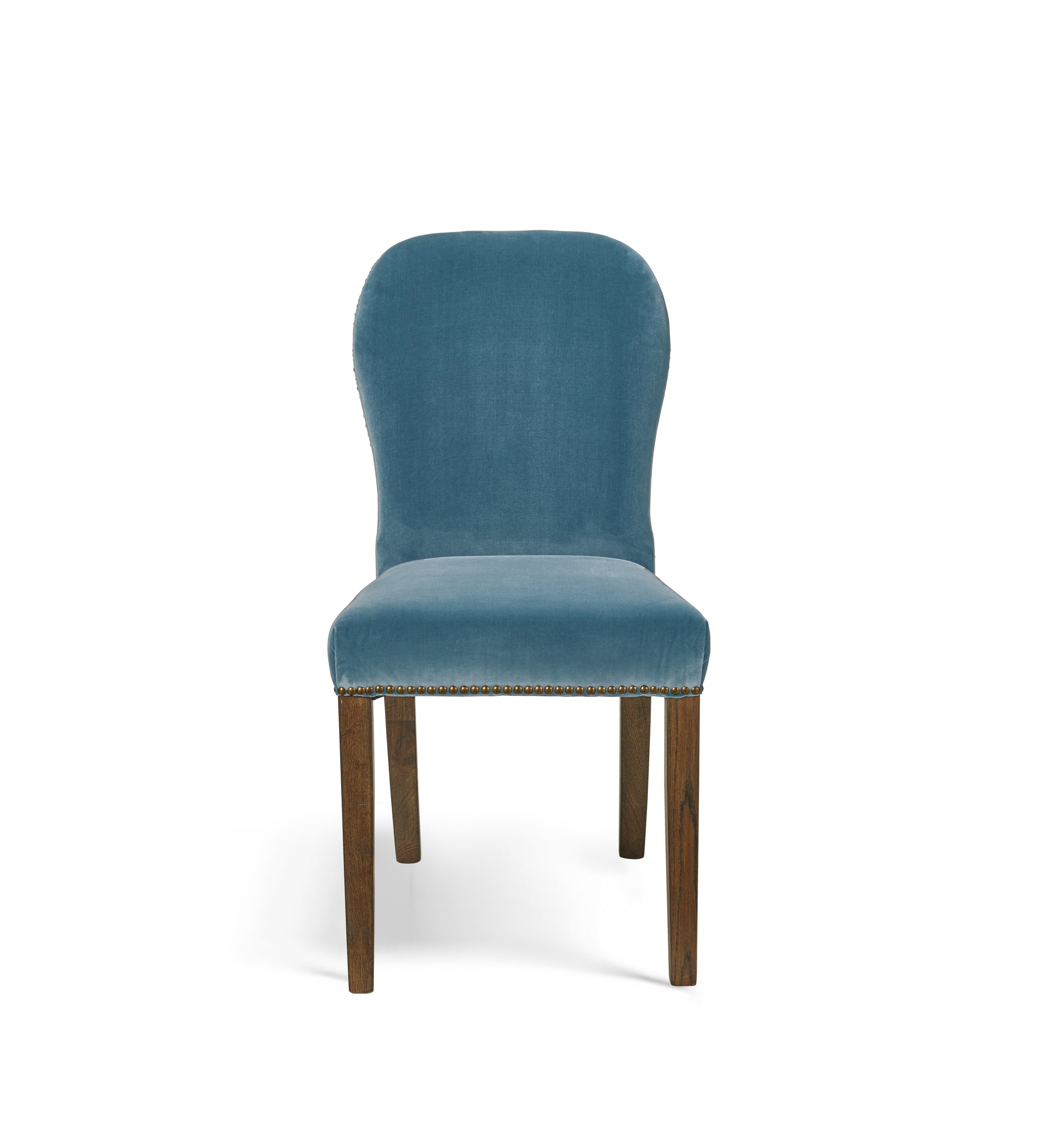Stafford Velvet Dining Chair - Air Force Blue