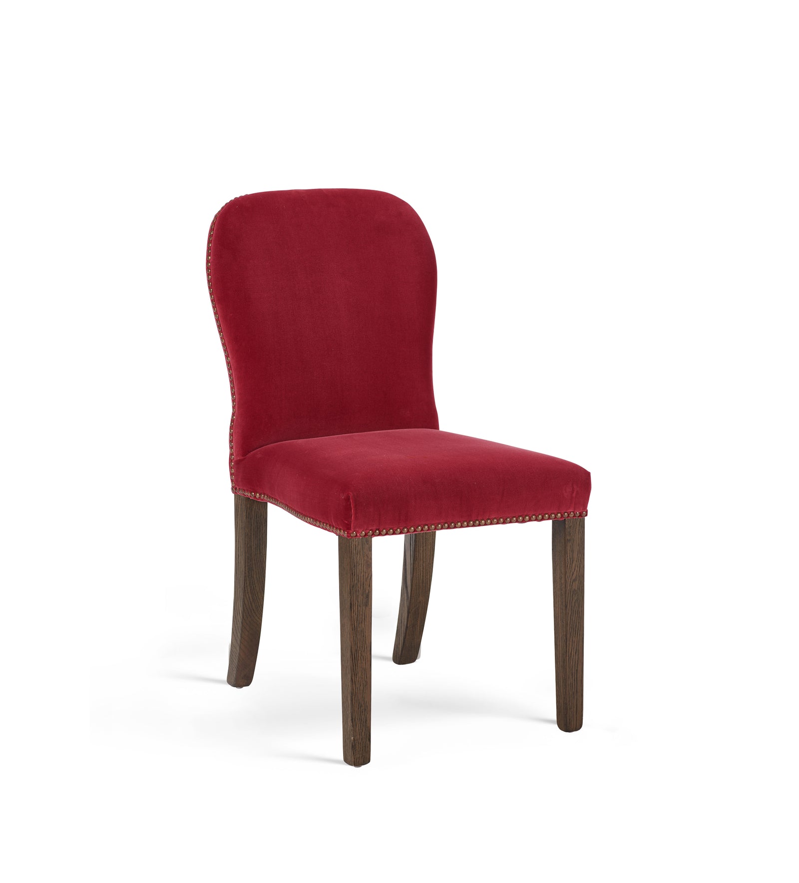 Stafford Velvet Dining Chair - Blood Orange