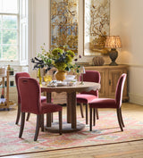 Stafford Velvet Dining Chair - Blood Orange - Set of Four