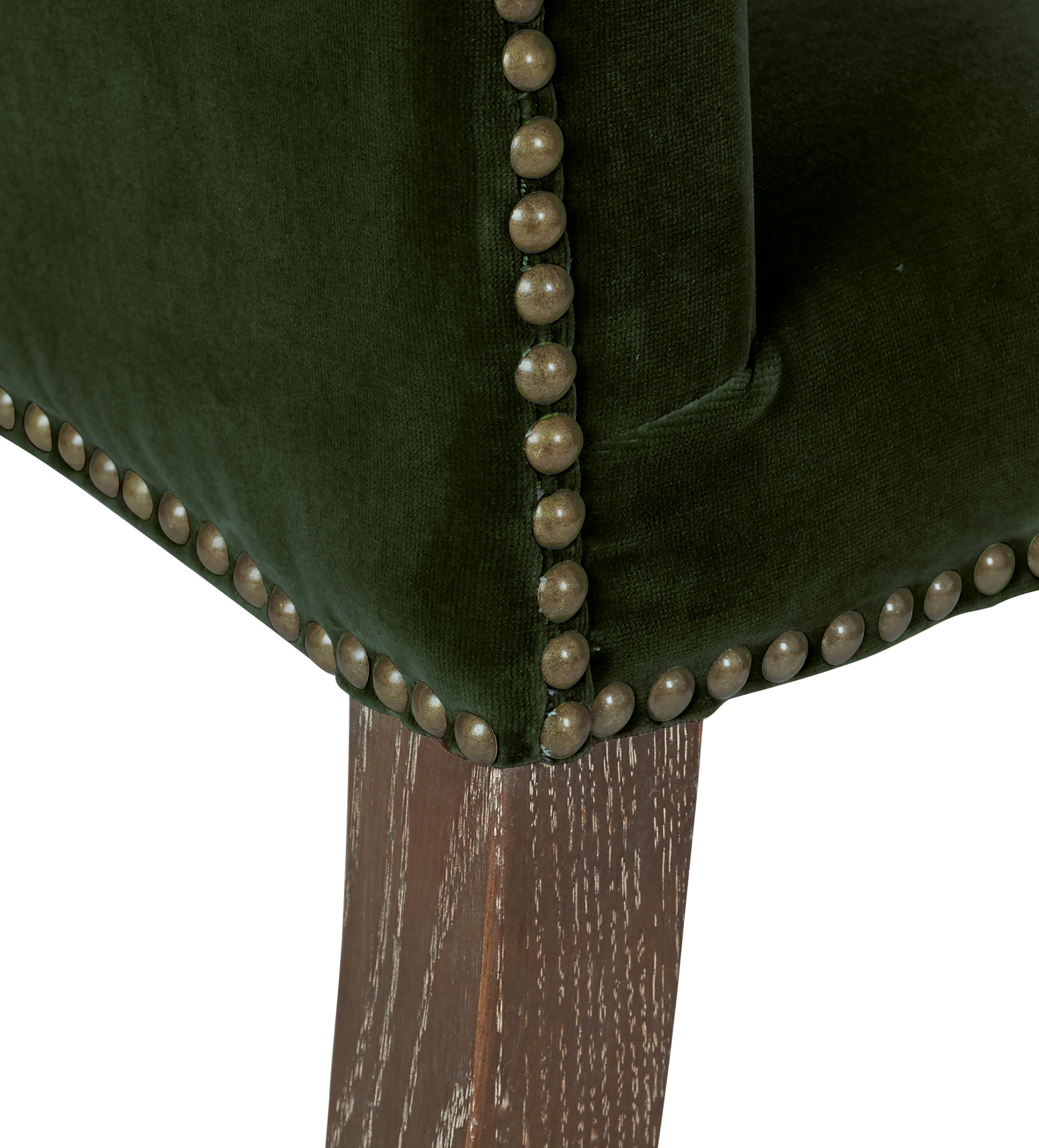 Stafford Velvet Dining Chair - Moss