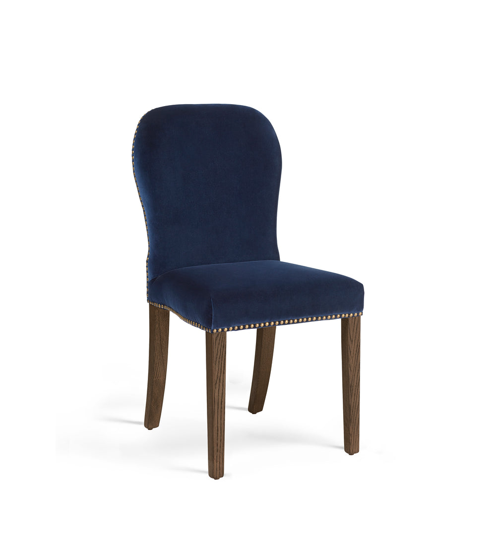 Stafford Velvet Dining Chair - Perfect Navy