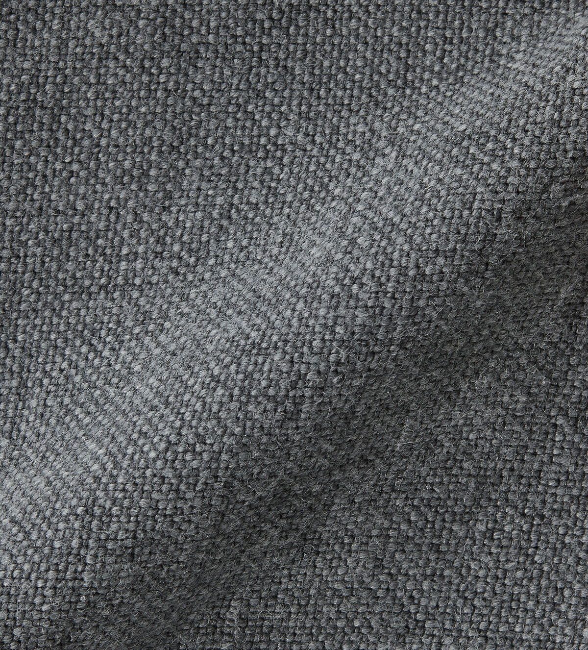 Stonewashed Sample Stonewashed Linen Fabric Swatch - Pewter Grey | OKA