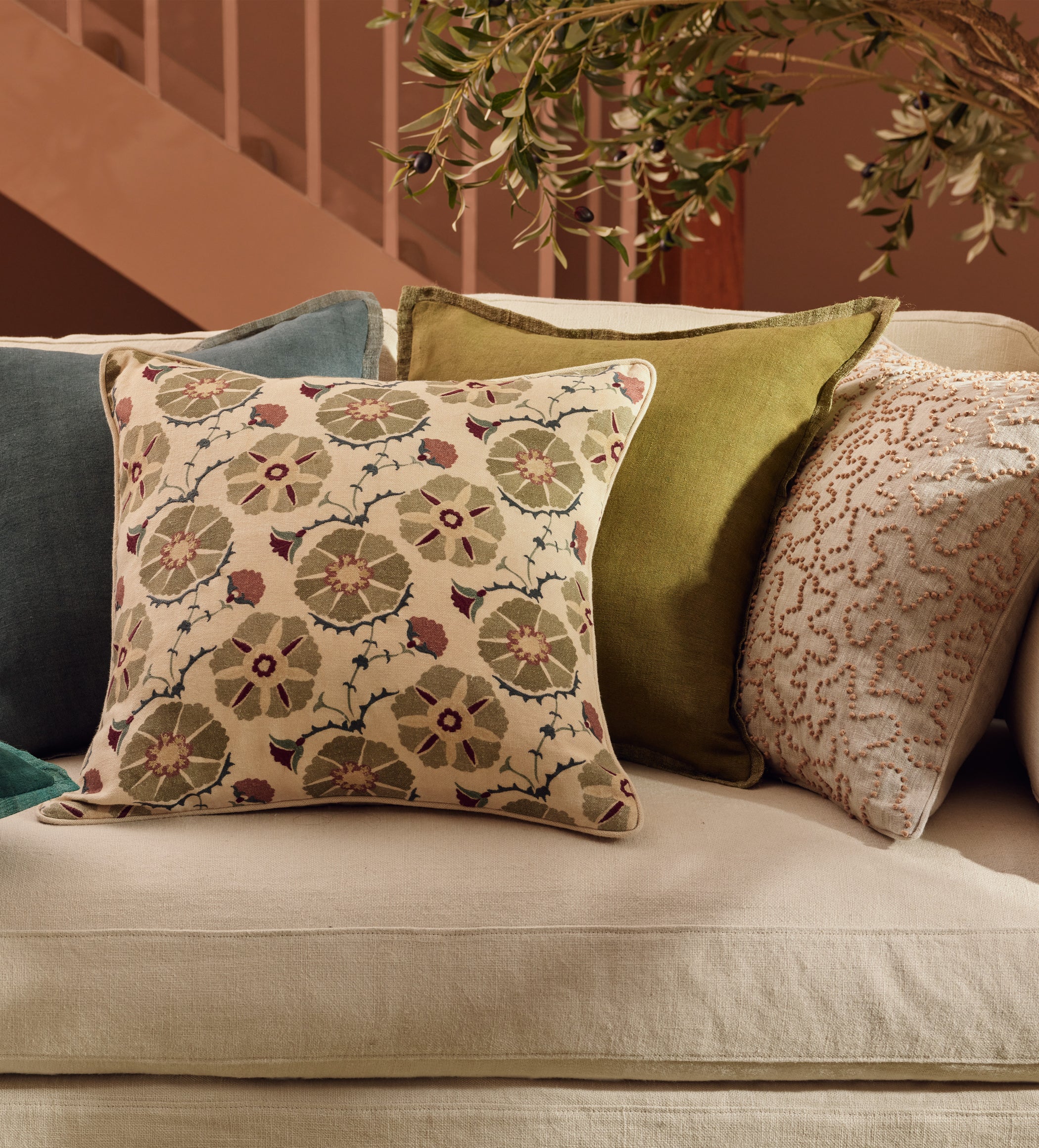 Suleyman Cushion Cover - Sage