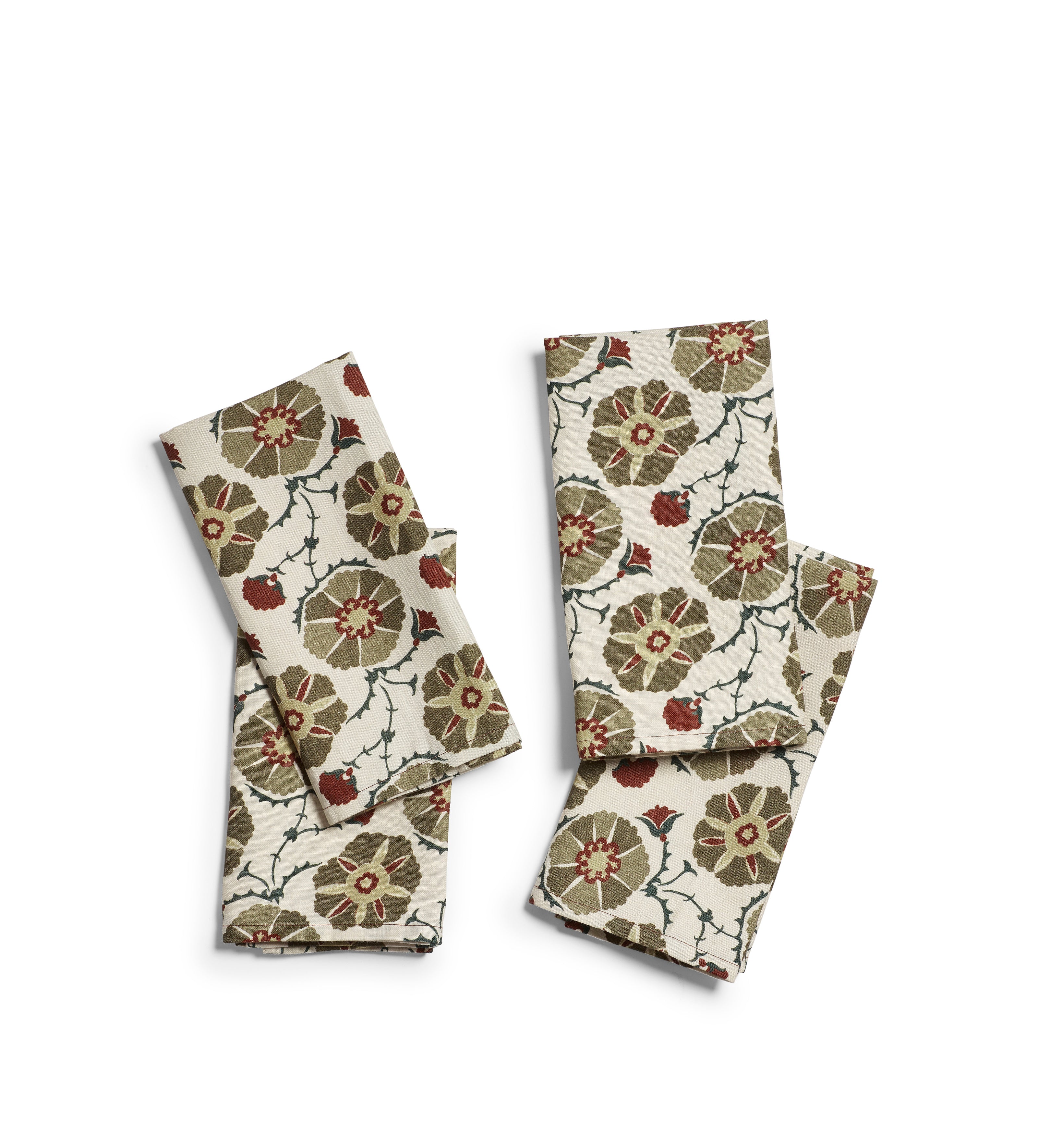 Suleyman Napkins - Set of Four - Dark Sage