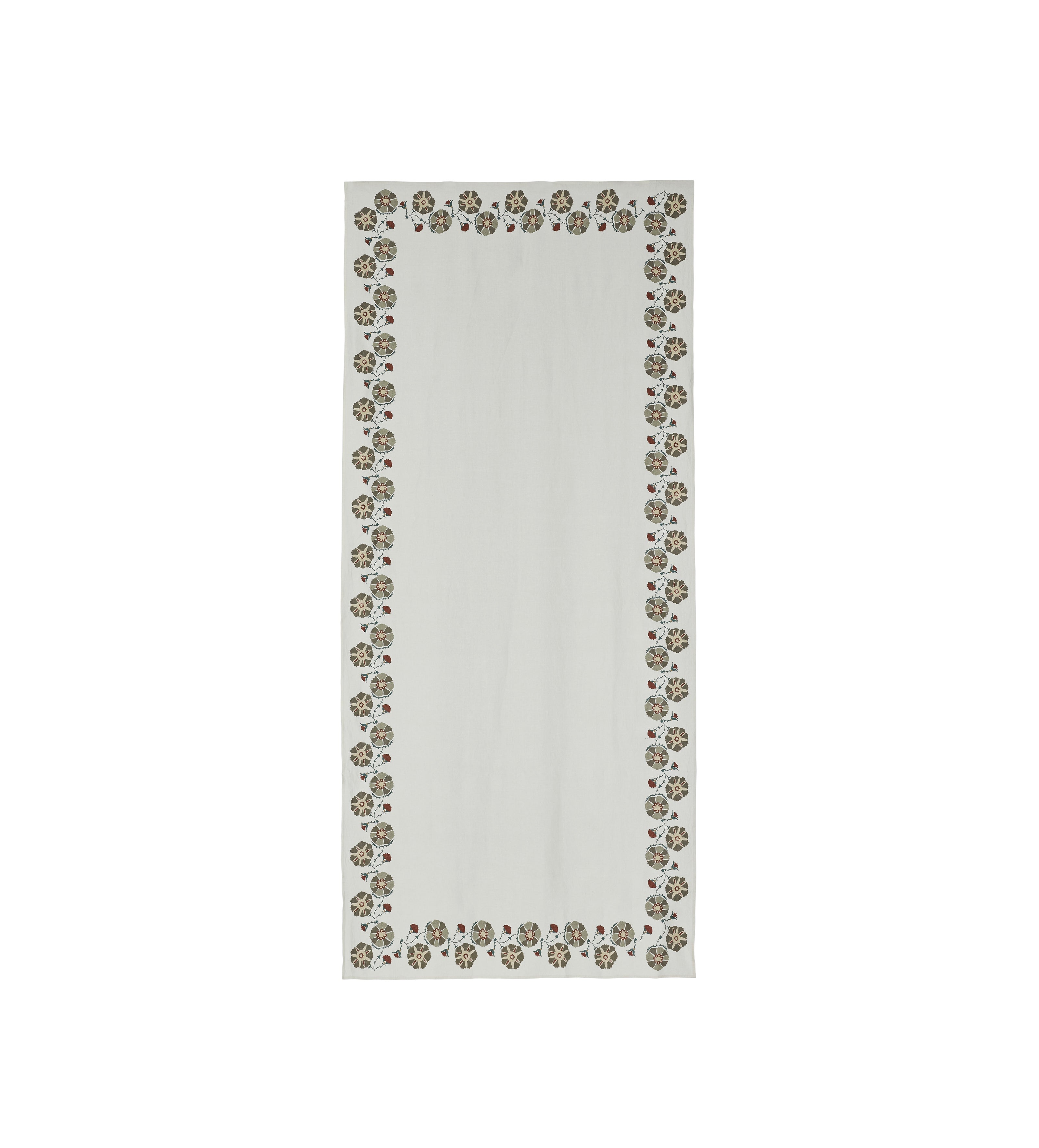 Suleyman Tablecloth - Dark Sage