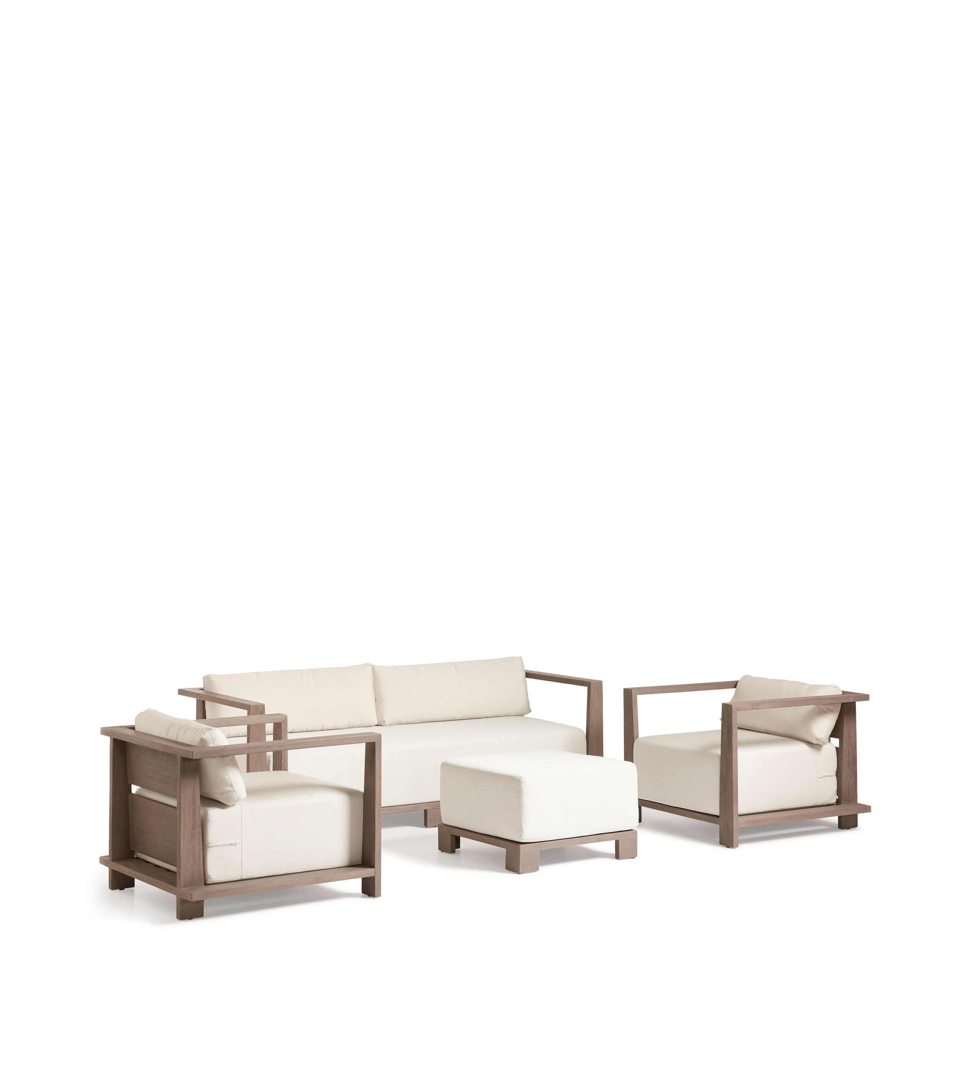 Swanmore Garden Sofa - Weathered Teak