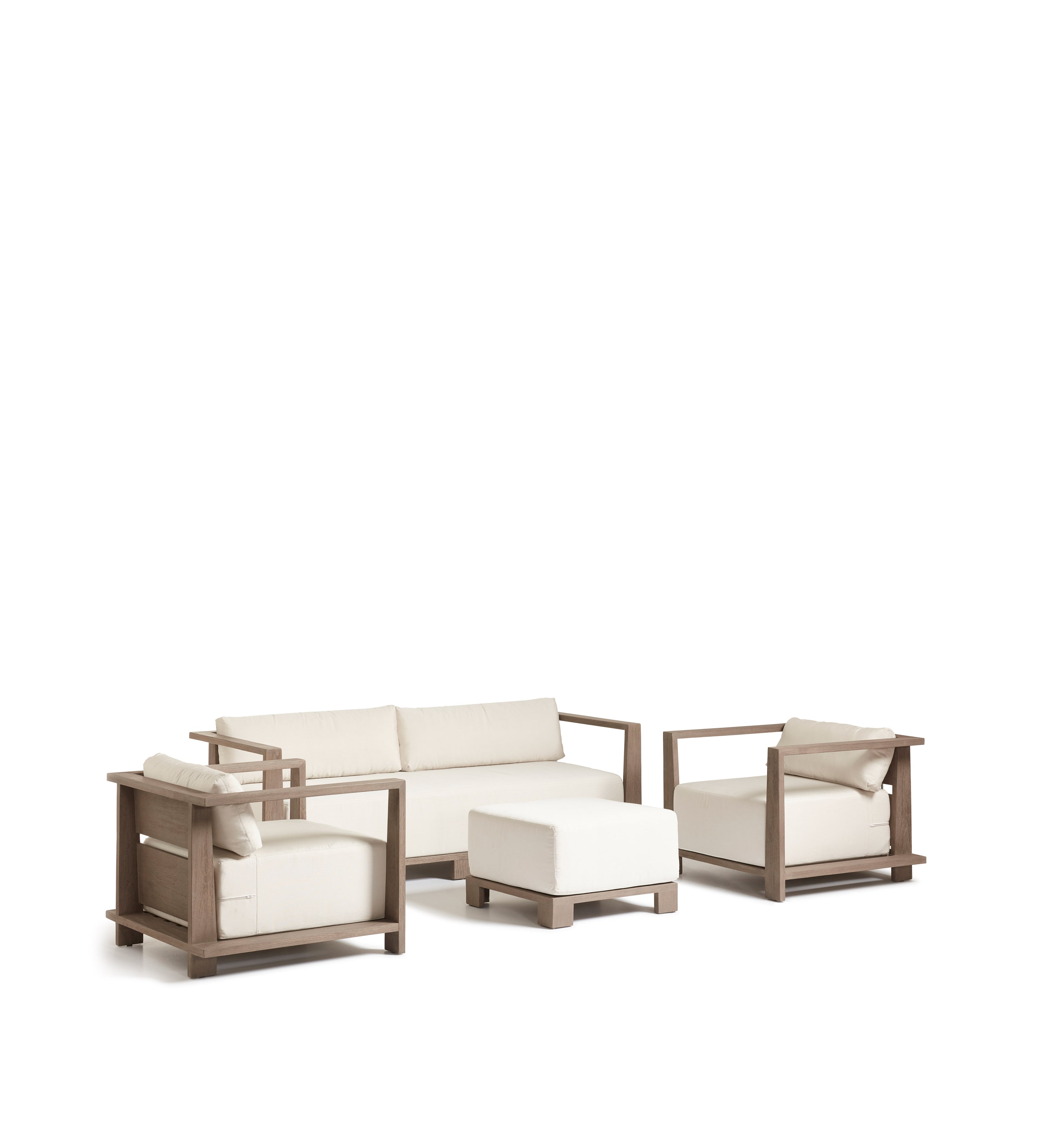 Swanmore Garden Sofa - Weathered Teak