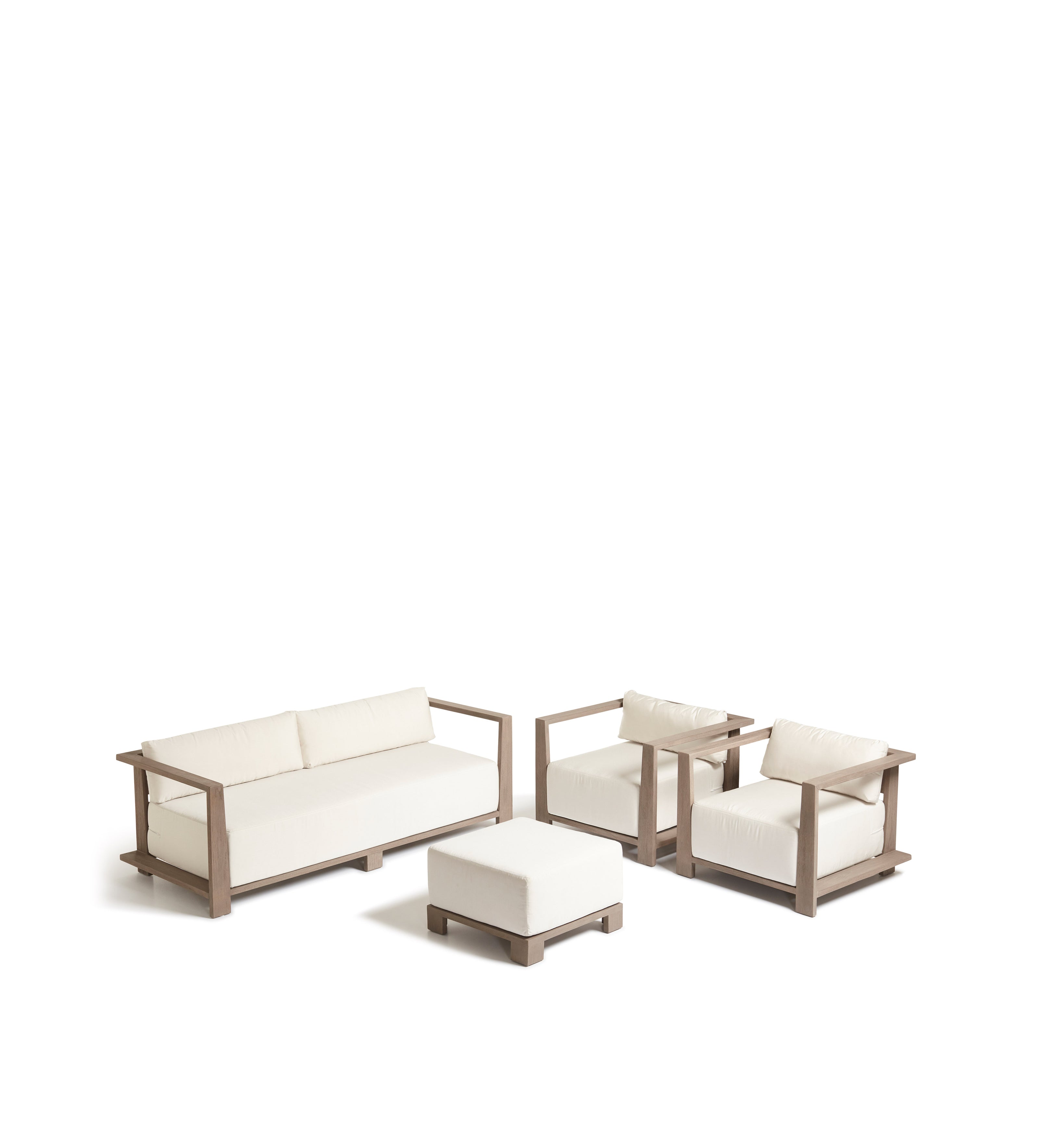 Swanmore Garden Sofa - Weathered Teak