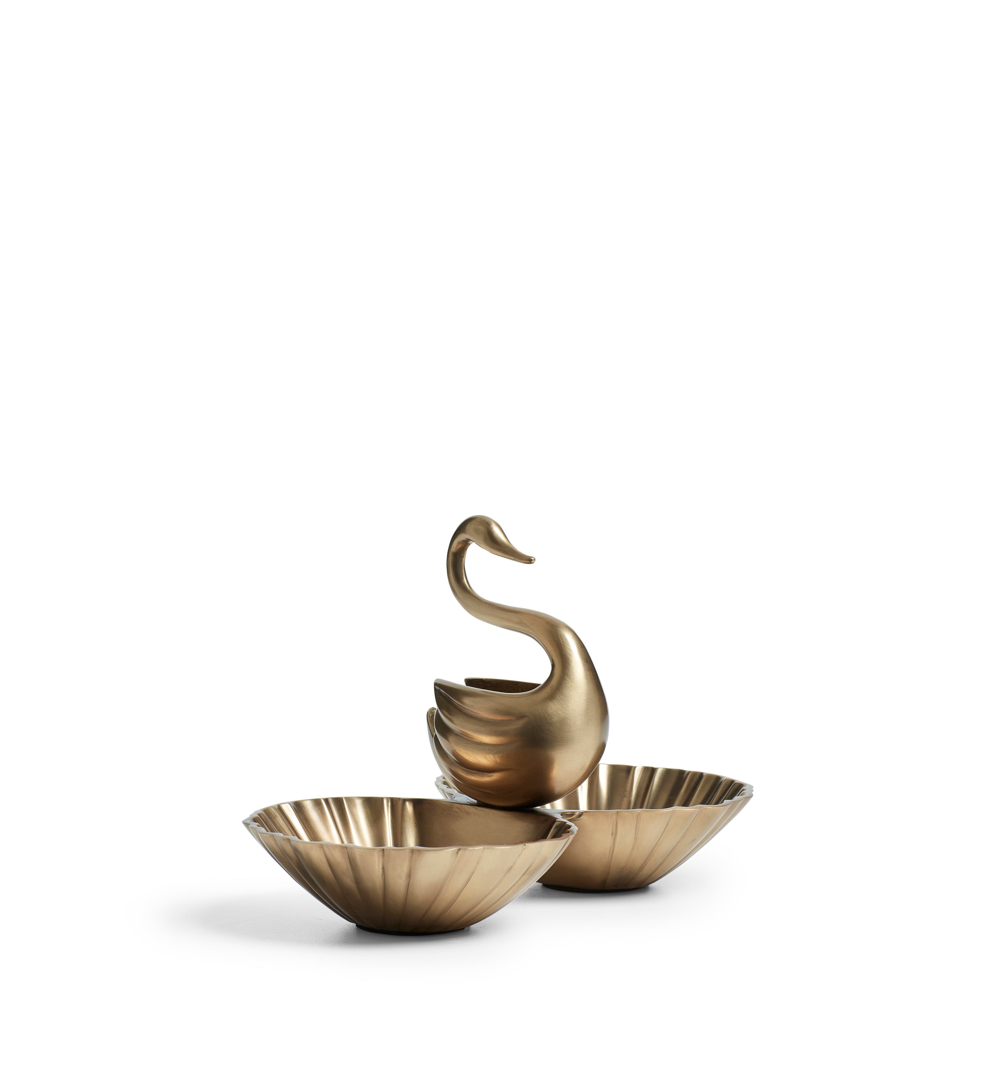 Swanne Bowls - Antique Brass