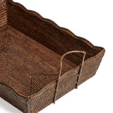 Talasa Rectangular Rattan Basket - Antique Brown