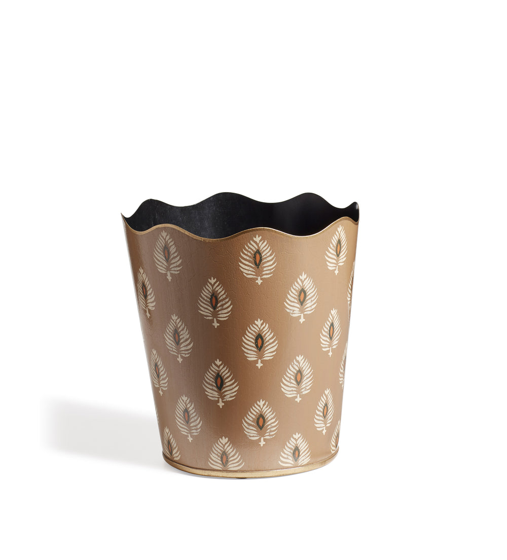 Talasa Ocellus Wastepaper Bin - Rubbed Bronze