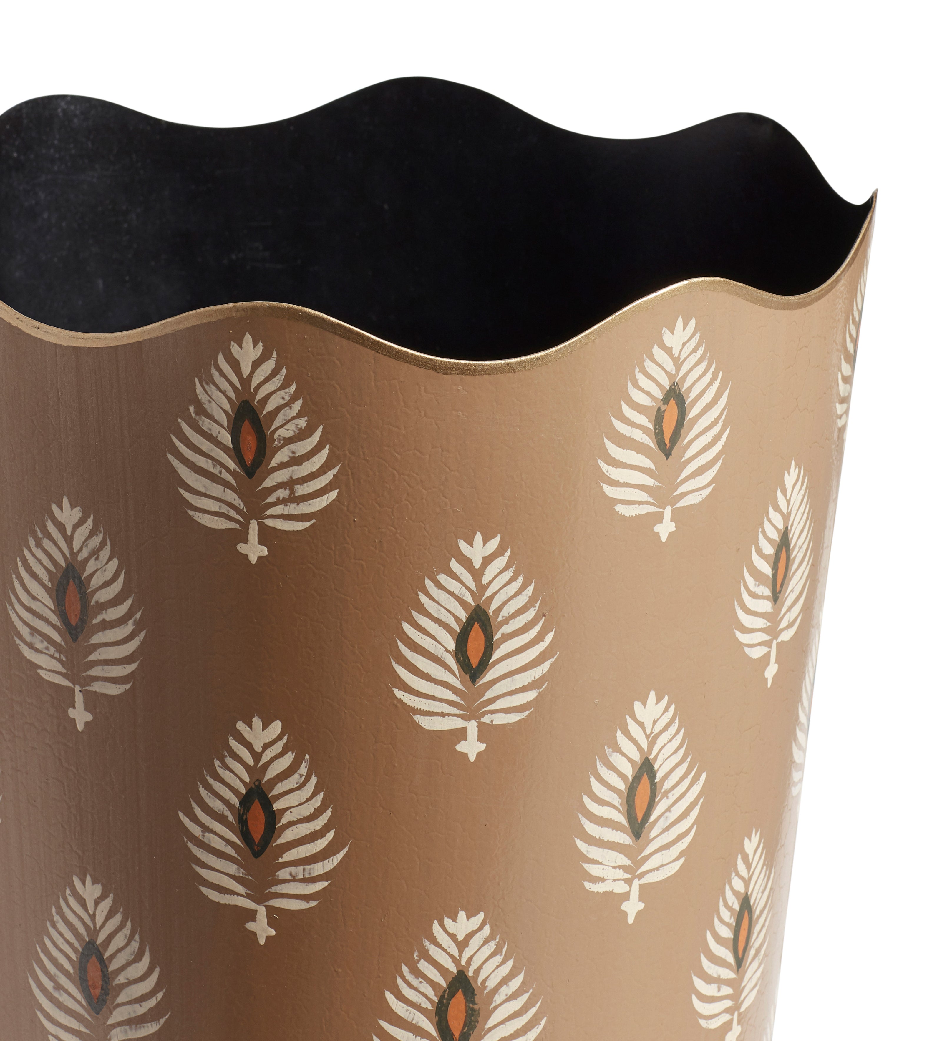 Talasa Ocellus Wastepaper Bin - Rubbed Bronze