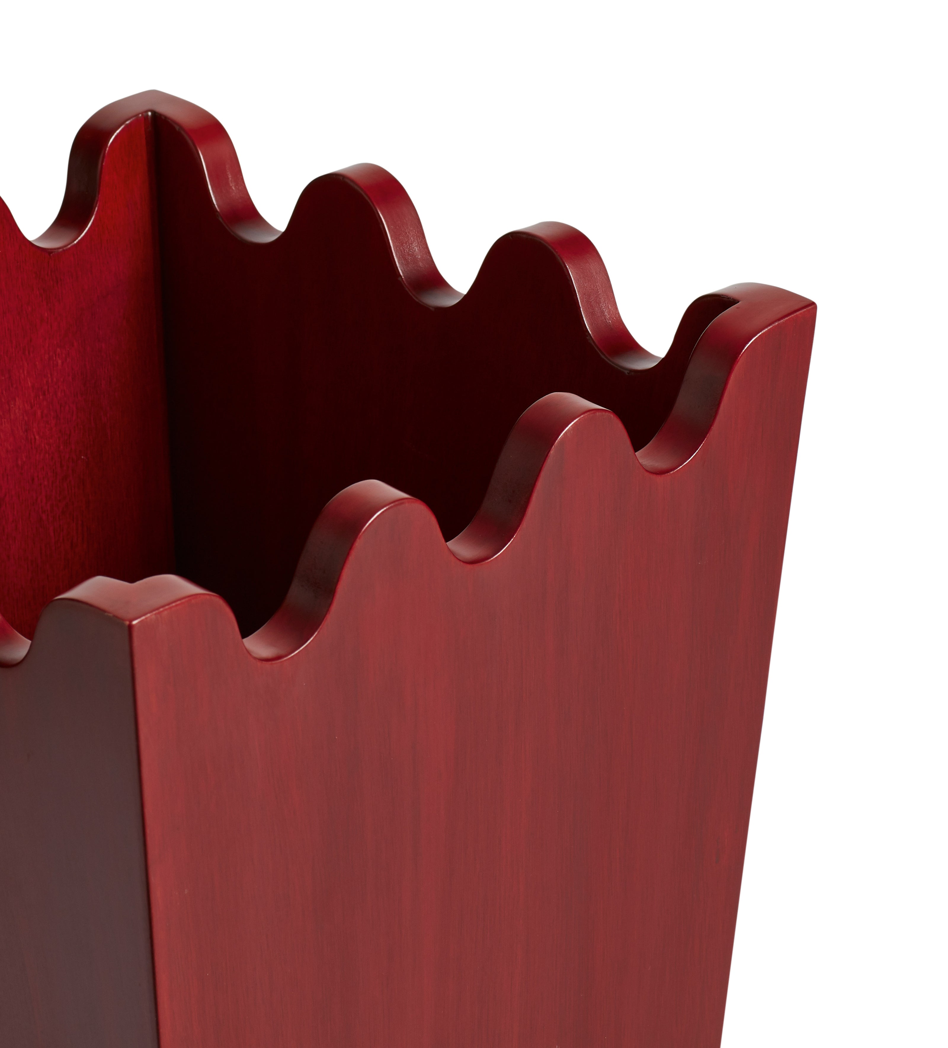 Waytex 931074 Office Bin Red - Plastic Waste Paper Bin Modern Design For Office Bedroom Bathroom Capacity 12 5 L Colour Red 409293