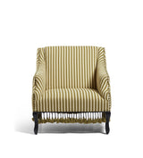 Tarma Stripe Cotton Armchair - Olive