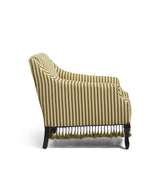 Tarma Stripe Cotton Armchair - Olive