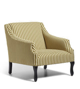 Tarma Stripe Cotton Armchair - Olive