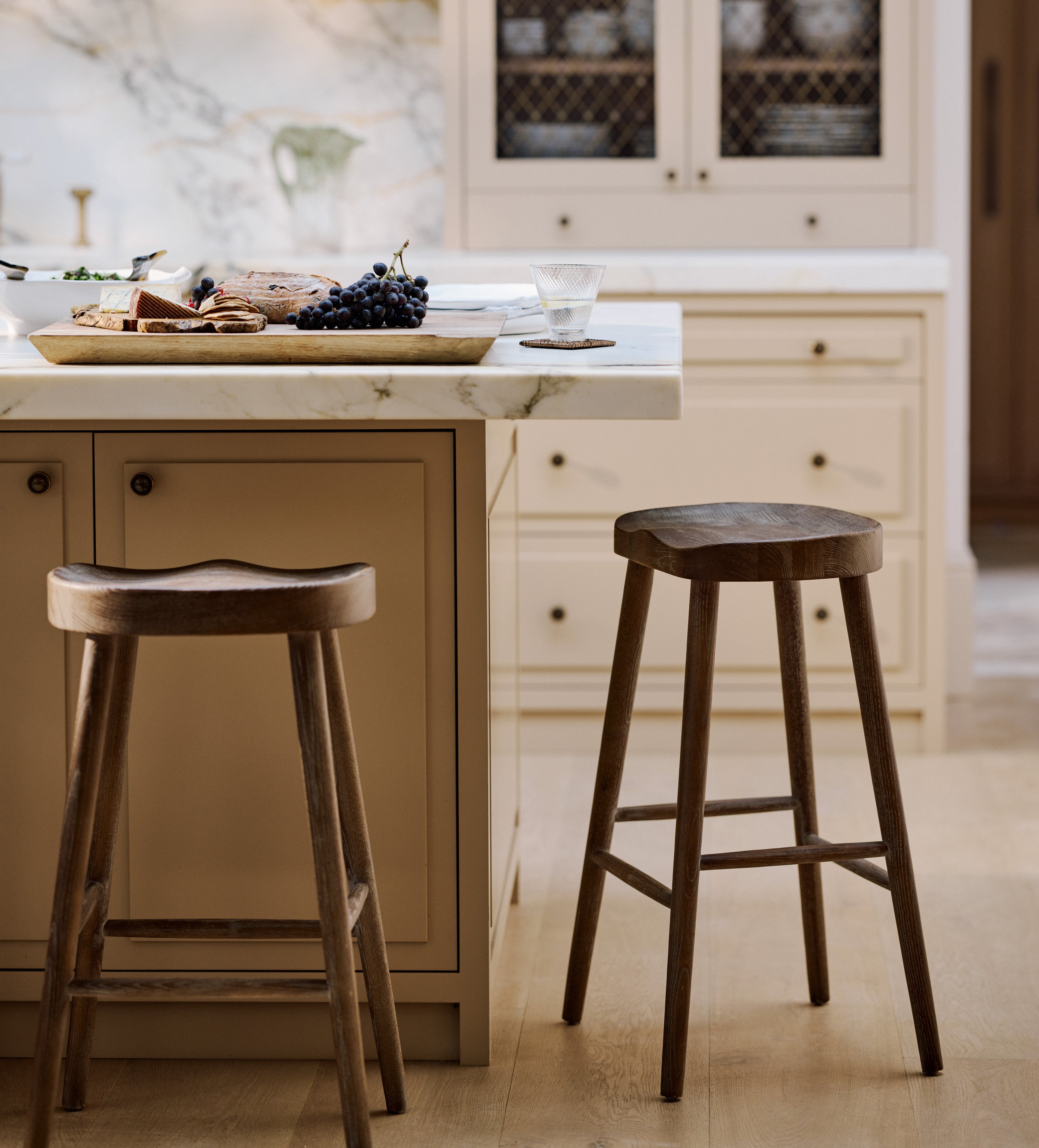 Taverna Bar Stool - Burnt Oak