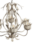 Thalia Floral Chandelier - Distressed Vellum