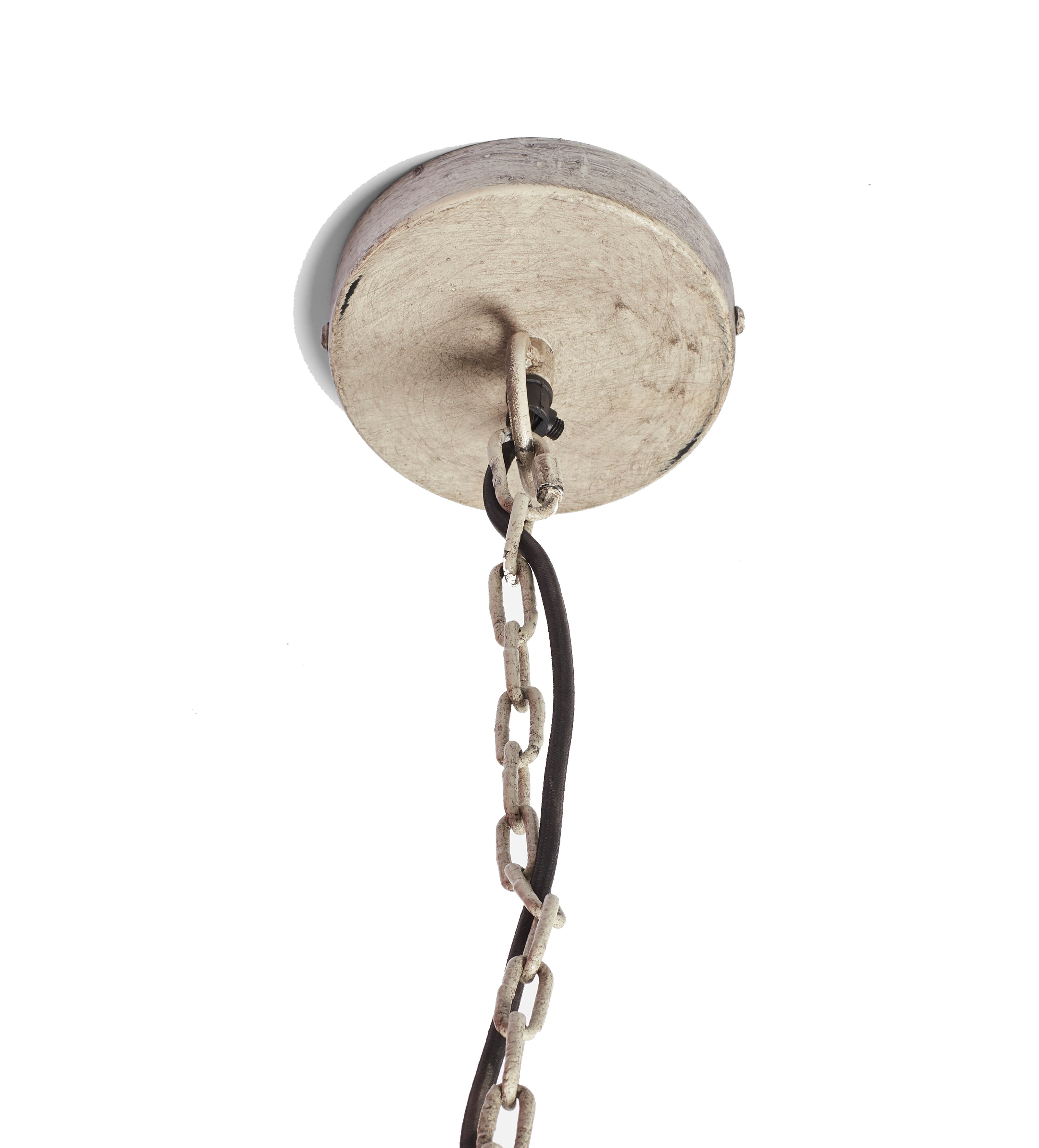 Thalia Floral Chandelier - Distressed Vellum