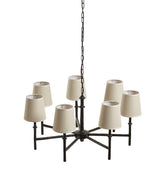 Thomasin Chandelier with Shades - Blackened Bronze