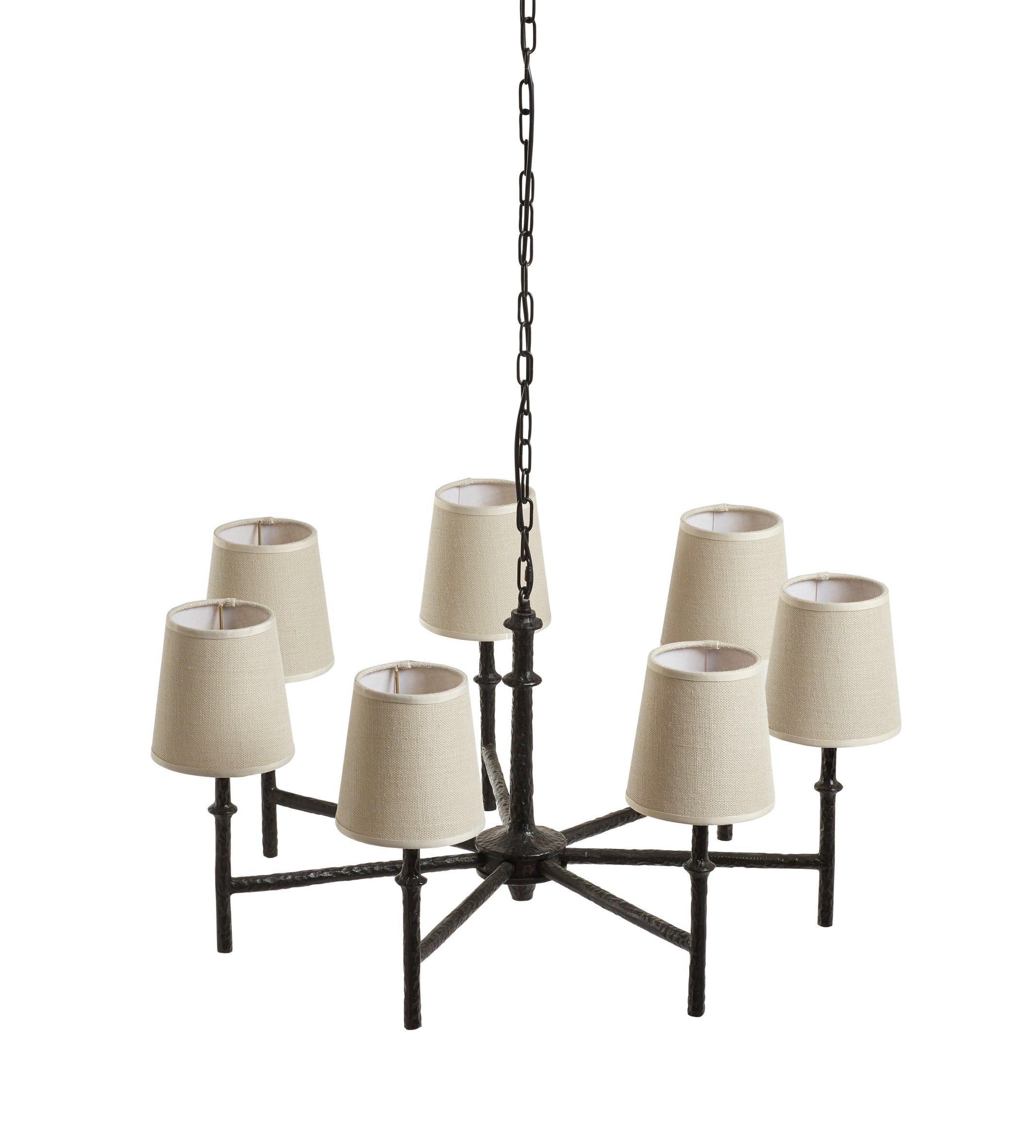 Thomasin Chandelier with Shades - Blackened Bronze