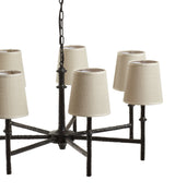 Thomasin Chandelier with Shades - Blackened Bronze