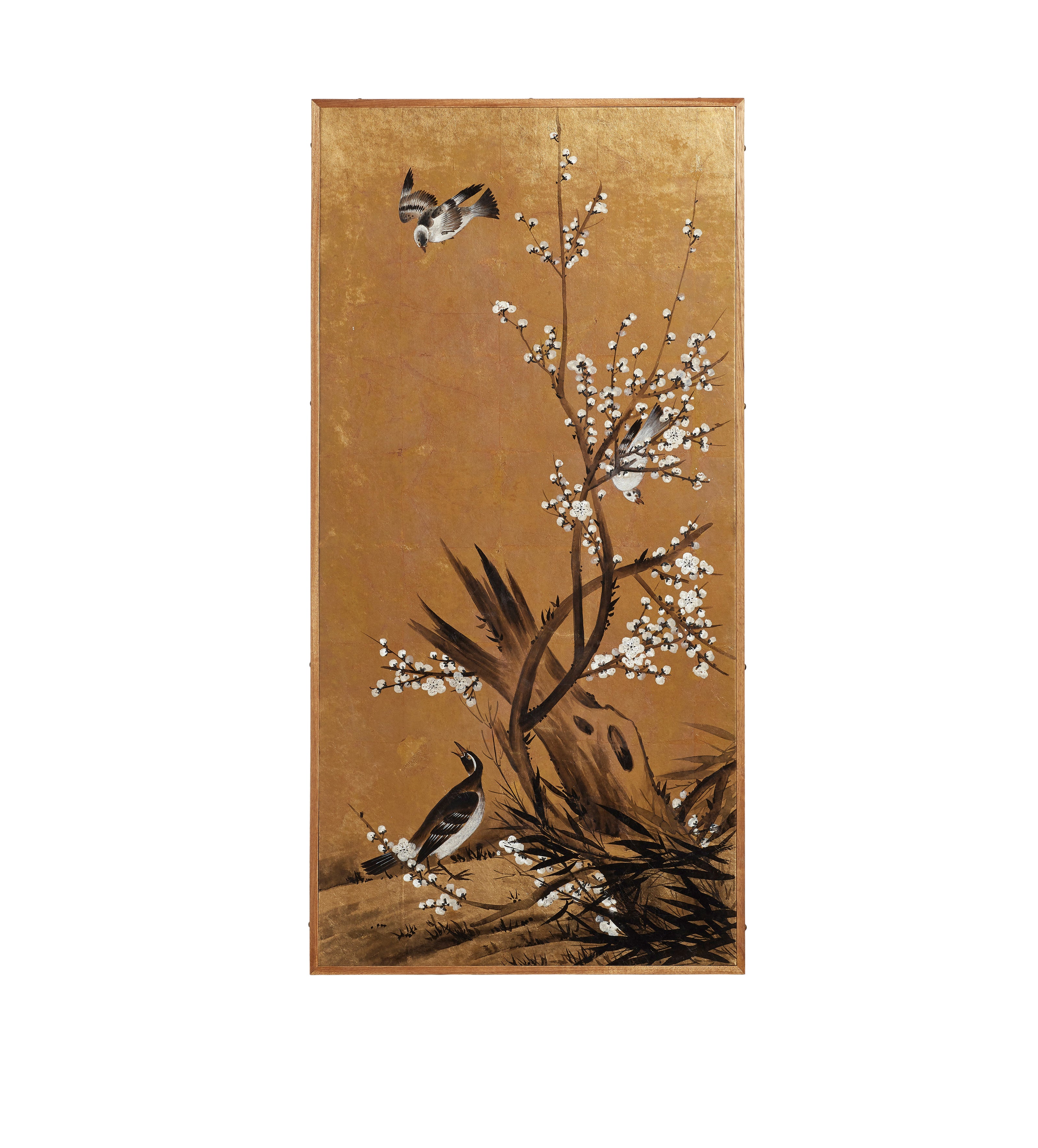 Tiankong Bird and Tree Panels Pair
