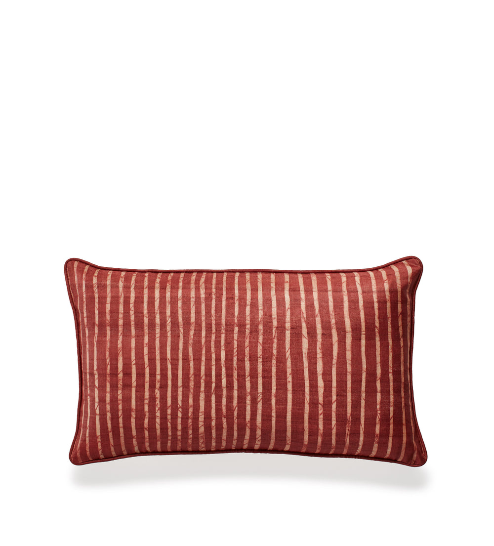 Tora Cushion Cover - Red Madder