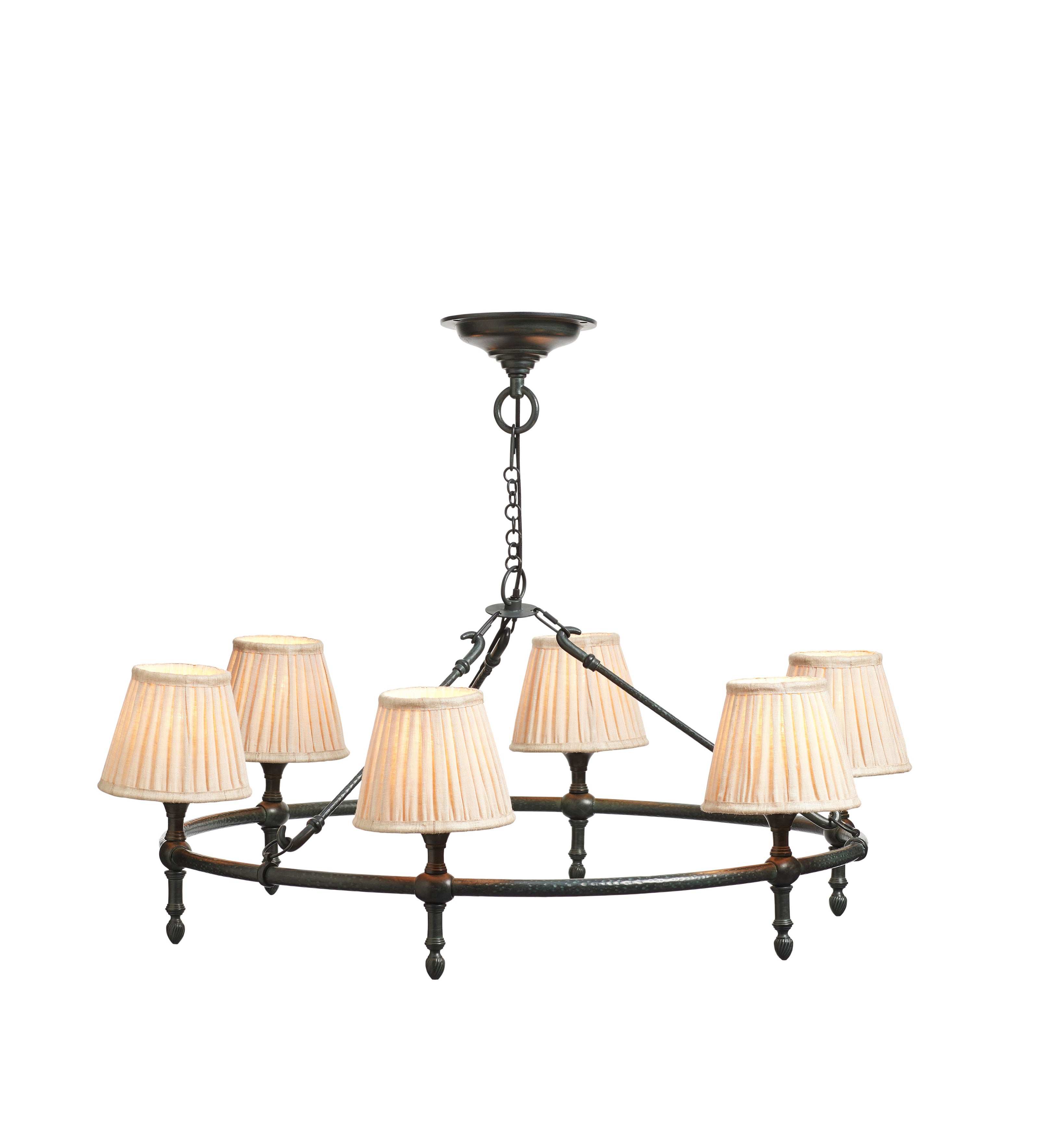 Torquent Chandelier -  Verdigris