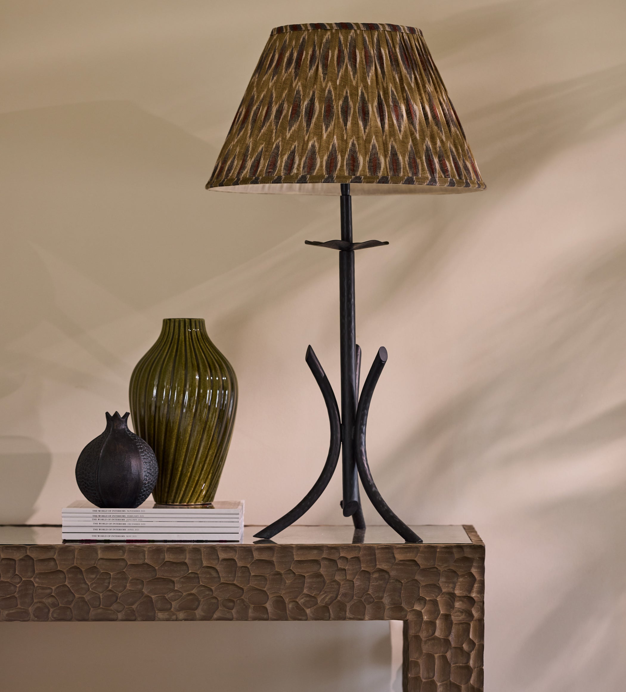 Triluna Table Lamp Base - Verdigris