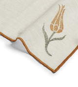Tulipe Napkins with Overlock - Set of Four - Ochre