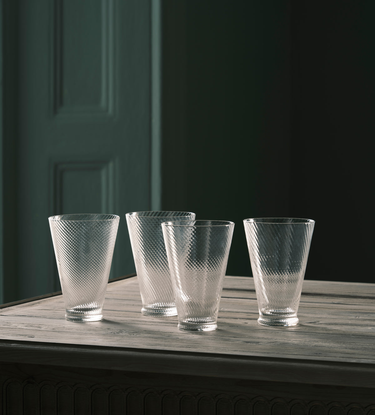 Twisted Glassware Set – Set of Twelve
