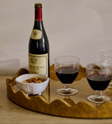 Twisted Large Wine Glasses - Set of Four - Clear