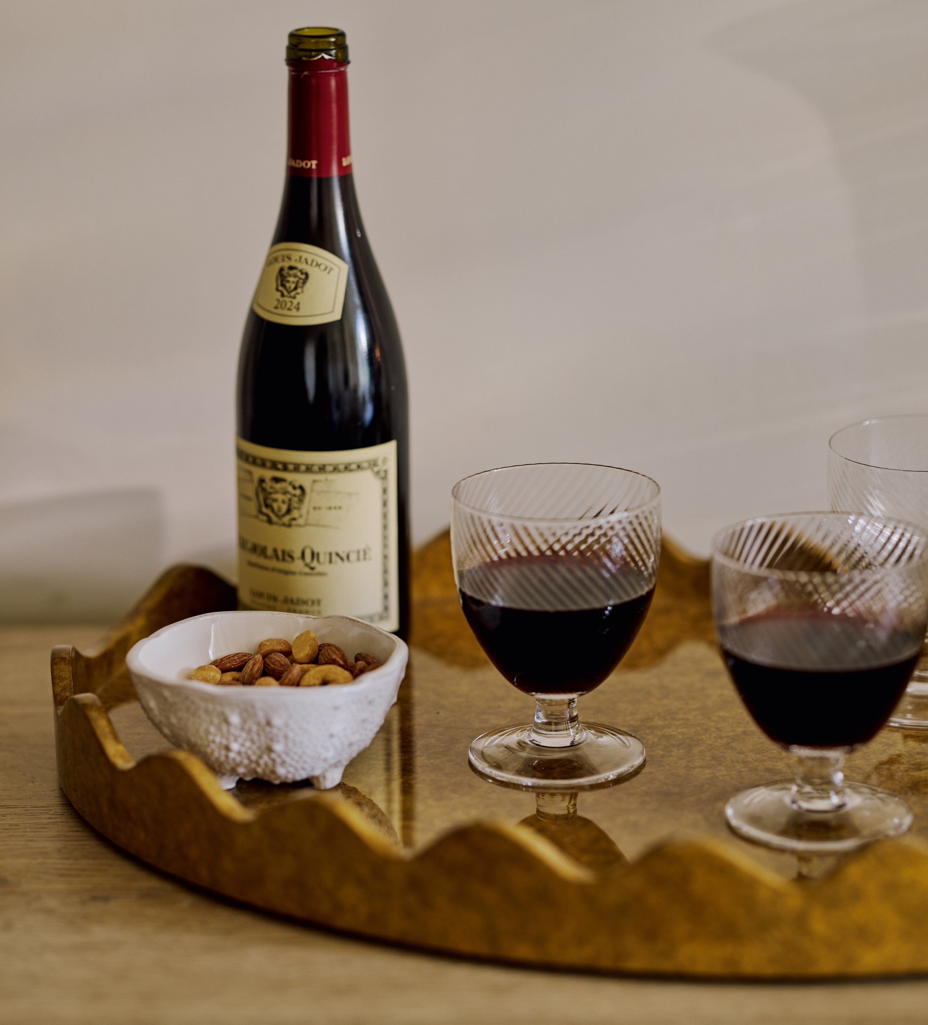 Twisted Large Wine Glasses - Set of Four - Clear