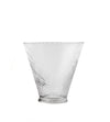 Twisted Short Glass Tumblers - Set of Four - Clear