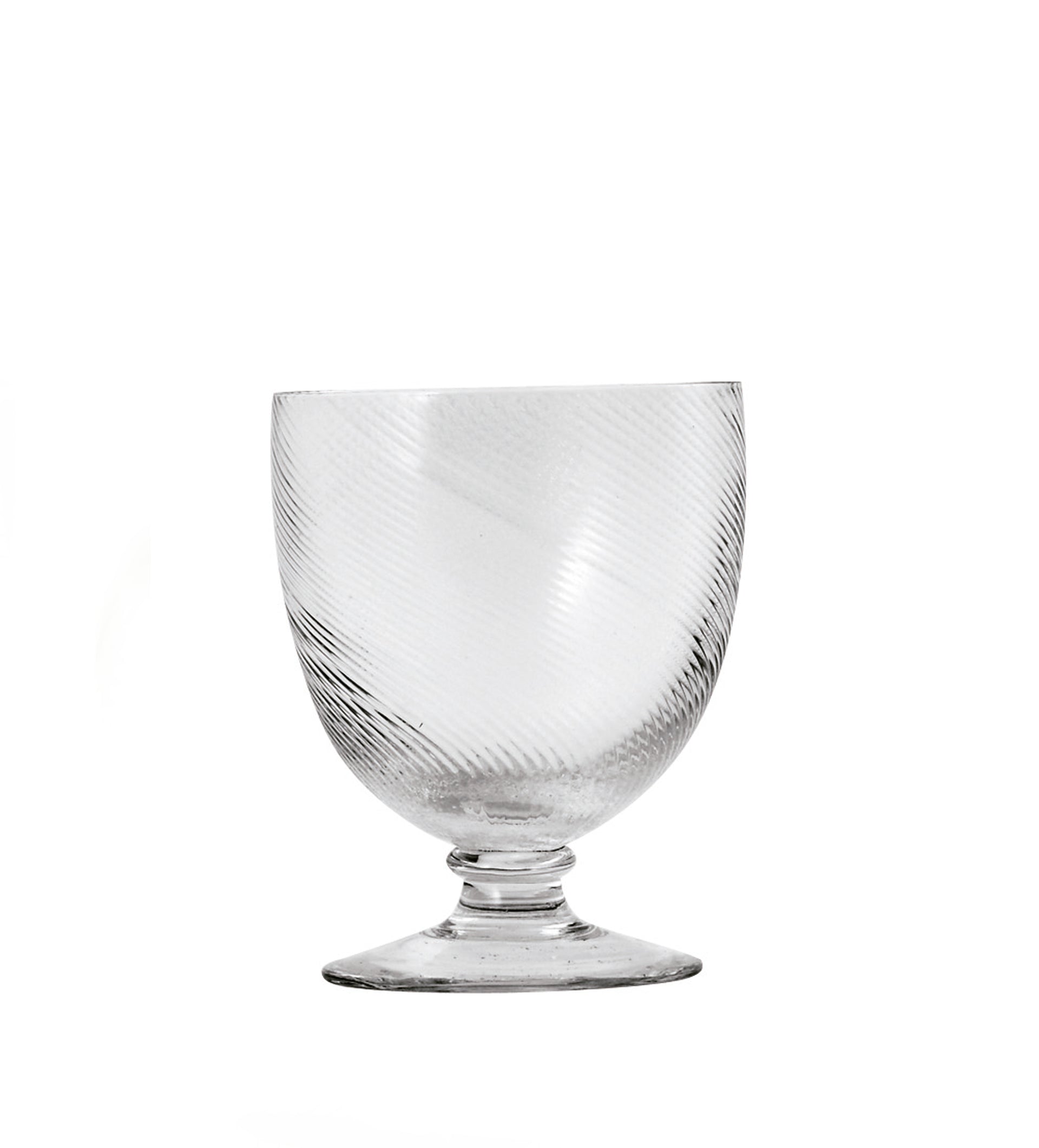 Twisted Small Glasses Set Four Clear
