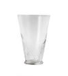 Twisted Tall Glass Tumblers - Set of Four - Clear