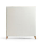 Piped Upholstered Headboard - High Rise, King Size - Natural