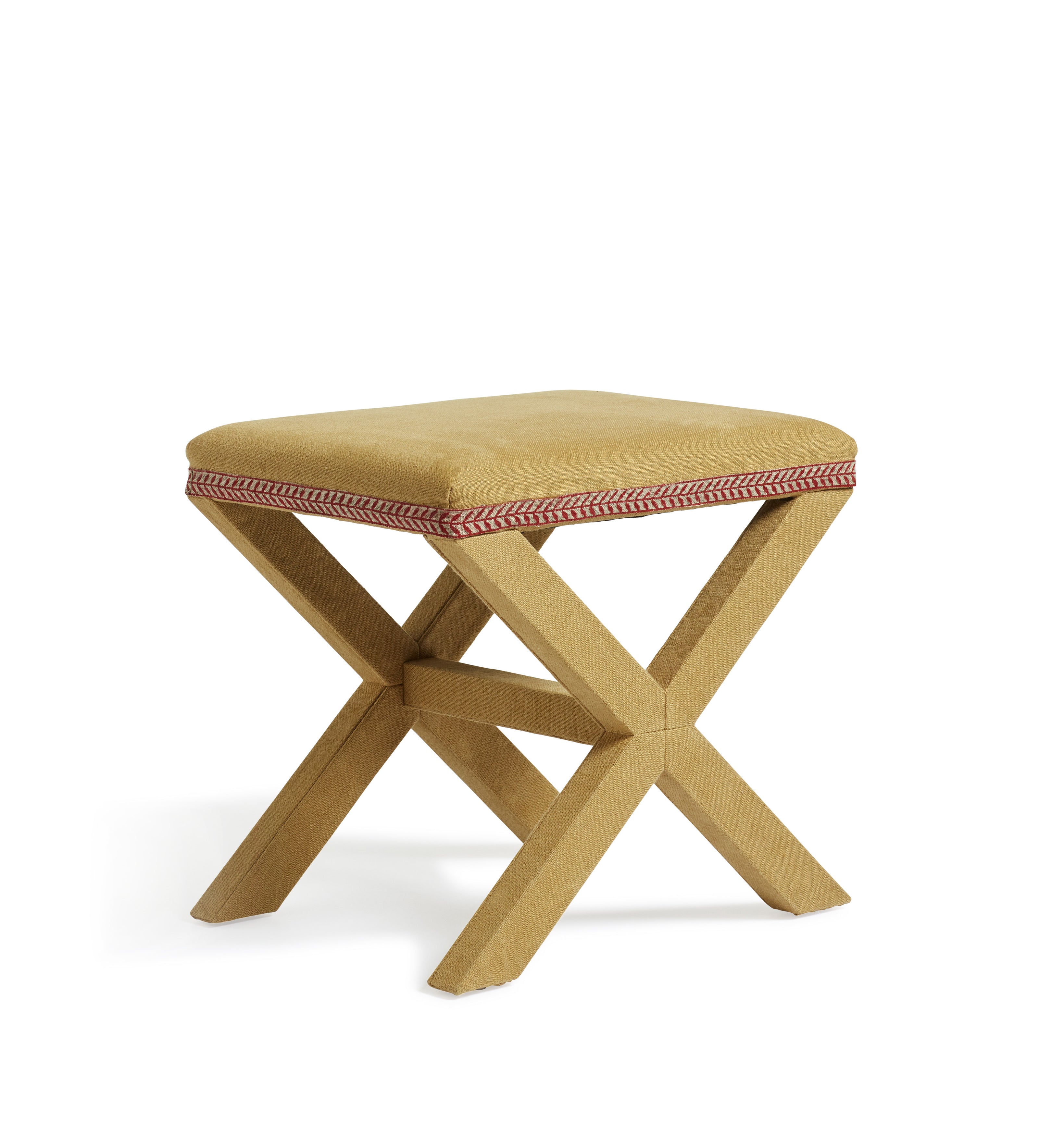 Vaquero Linen Stool - Dijon