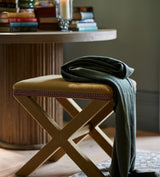 Vaquero Linen Stool - Dijon