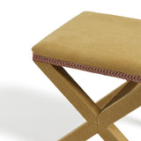 Vaquero Linen Stool - Dijon
